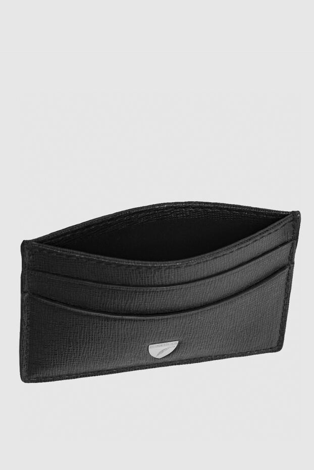Aspinal of London black leather business card holder for women 148526 - photo 3