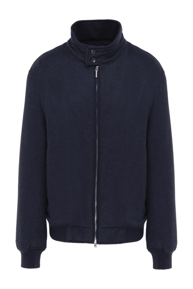 Cesare di Napoli мужские куртка из шерсти и кашемира синяя мужская купить с ценами и фото 148579 - фото 1