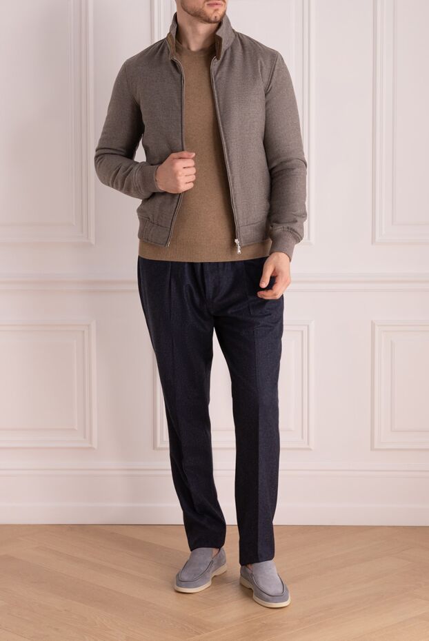 Cesare di Napoli man beige wool and cashmere jacket for men buy with prices and photos 148580 - photo 2