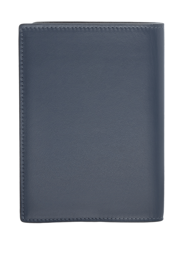 Serapian gray leather passport cover for men 148669 - photo 2