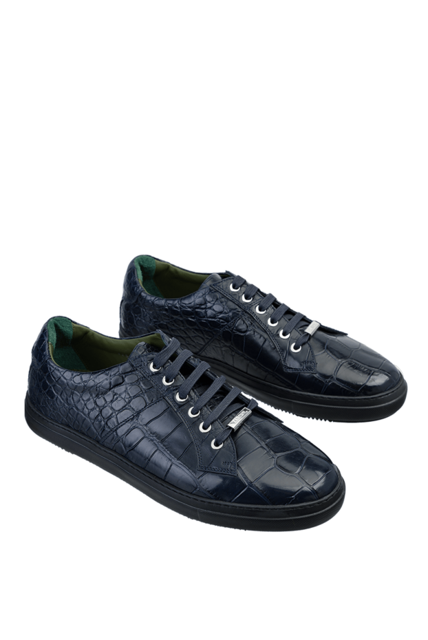 Tardini premium handmade sneakers made of genuine alligator leather with metal fittings 148696 - photo 3