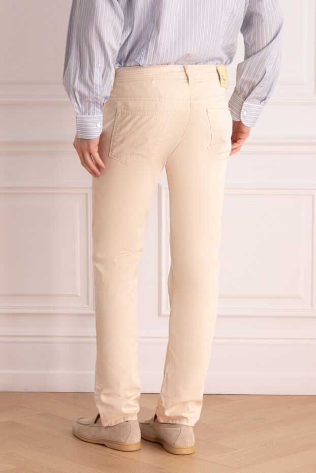 Jacob Cohen lightweight beige men's cotton trousers for everyday wear 148880 - photo 3