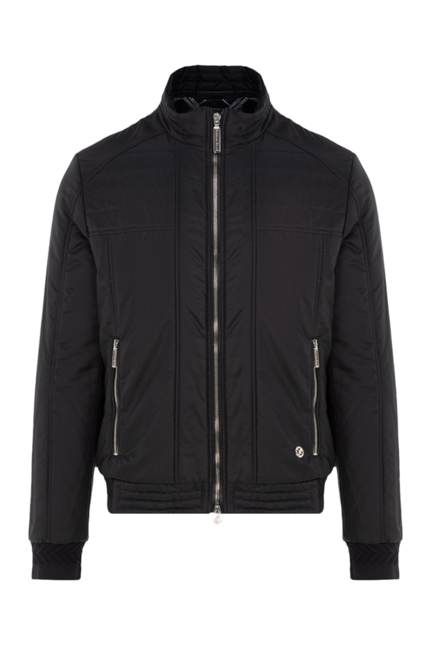 Stefano Ricci black silk jacket with a zip-up closure and a stand-up collar 149020 - photo 1
