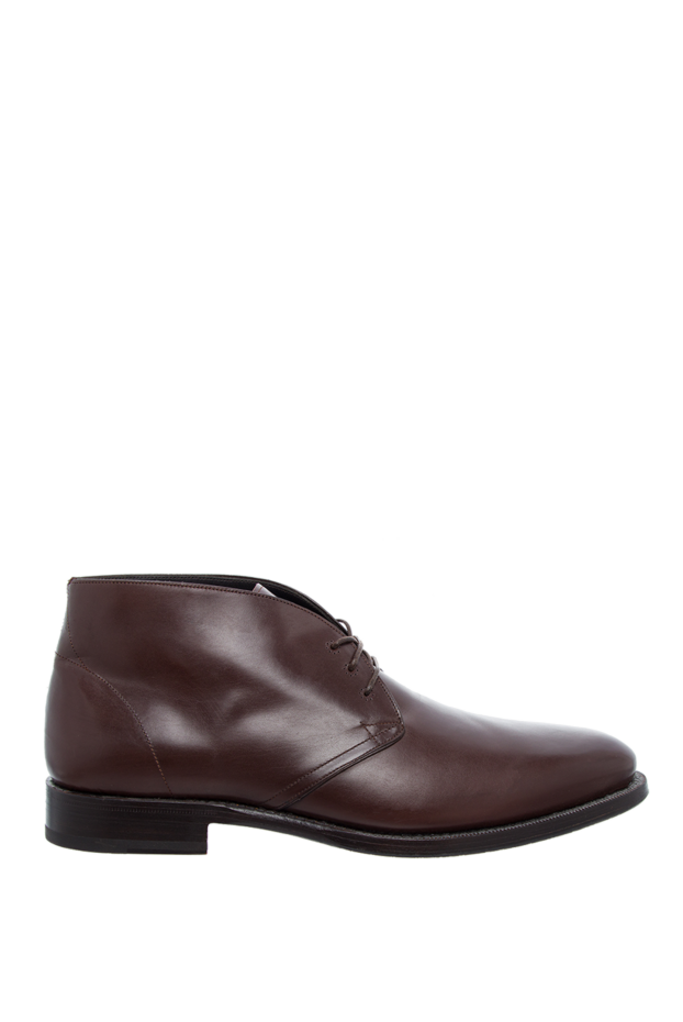 Men's leather boots brown - photo 1