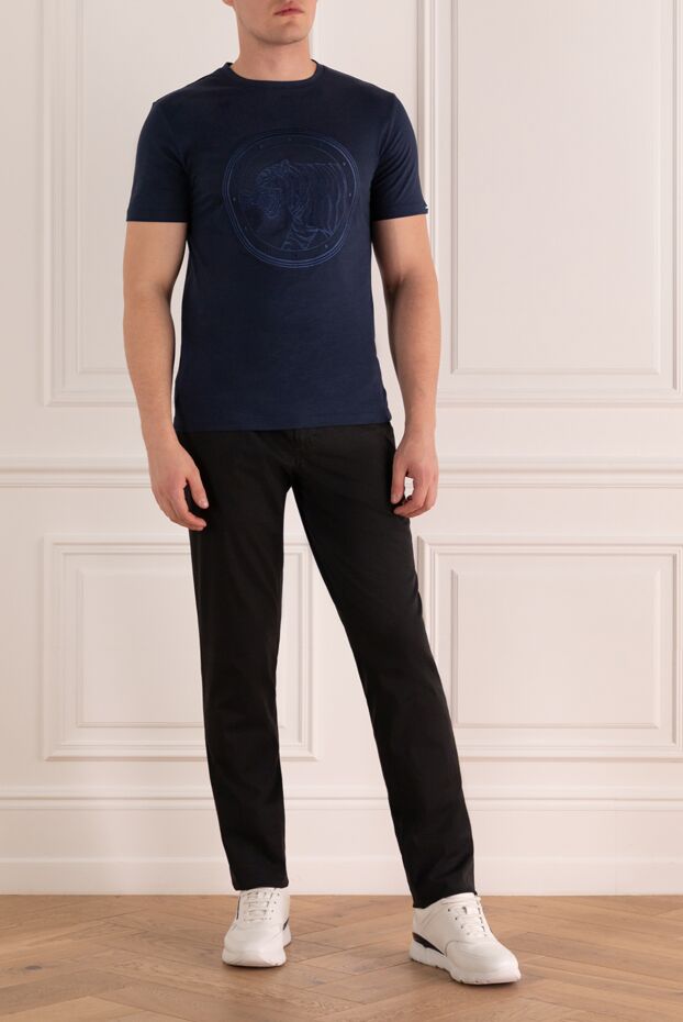 Stefano Ricci men's gray trousers with contrasting pocket inserts 149047 - photo 2