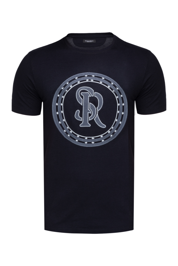 Stefano Ricci men's premium t-shirt in classic black made from high-quality knitwear 149076 - photo 1