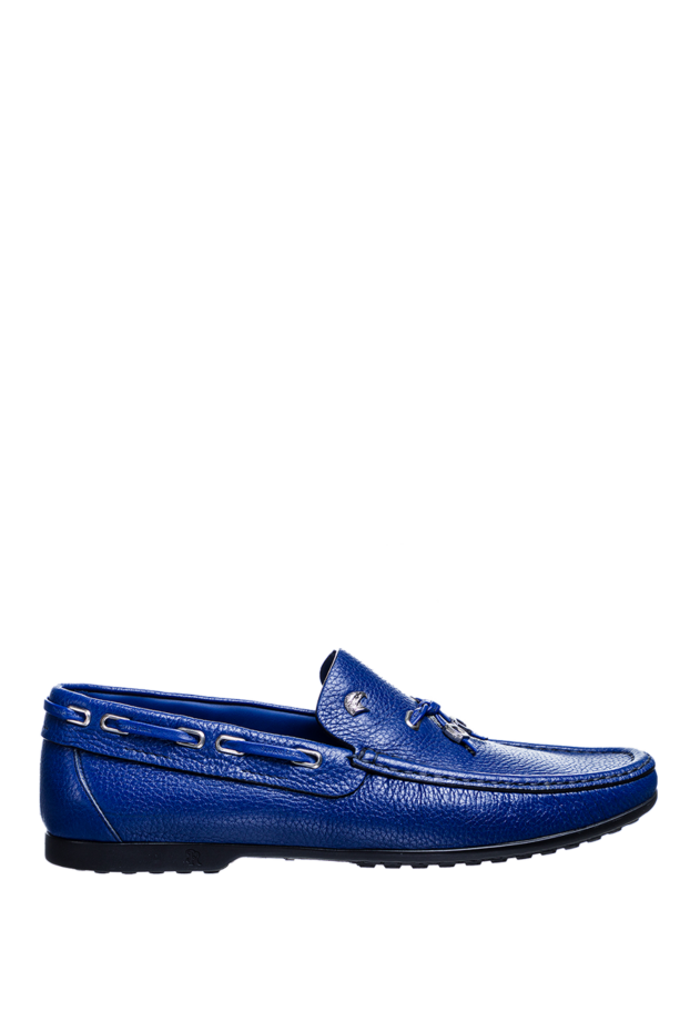 Stefano Ricci blue leather moccasins for men 149077 - photo 1