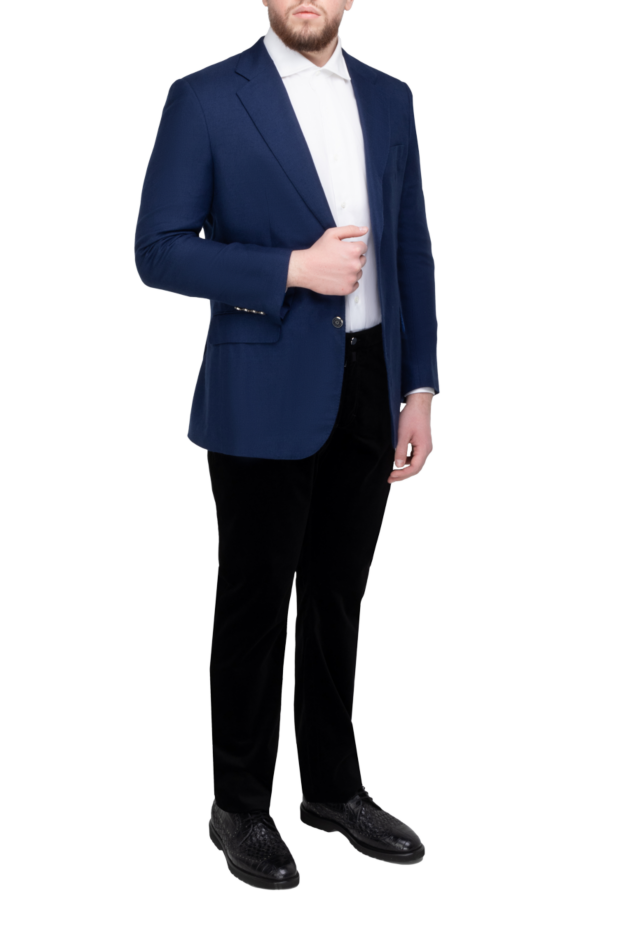 Stefano Ricci men's dark blue cashmere and silk jacket 149098 - photo 2