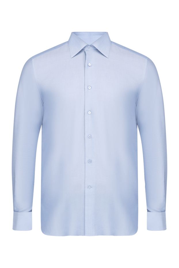 Stefano Ricci blue cotton and silk shirt for men 149106 - photo 1