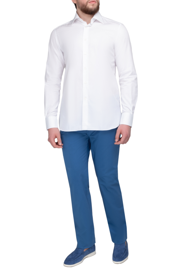 Stefano Ricci classic men's white cotton shirt 149109 - photo 2