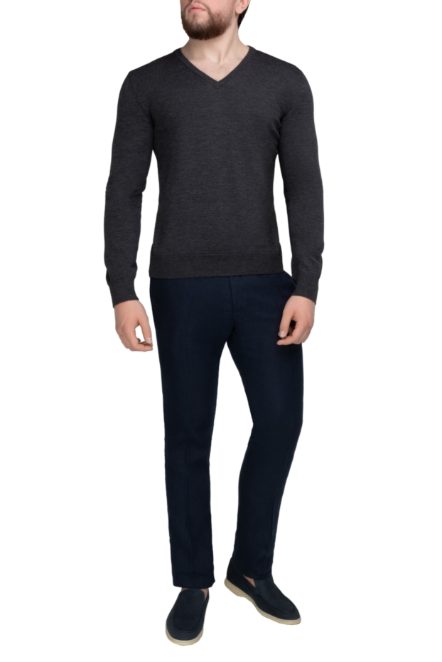 Billionaire men's linen blue pants 149167 - photo 2