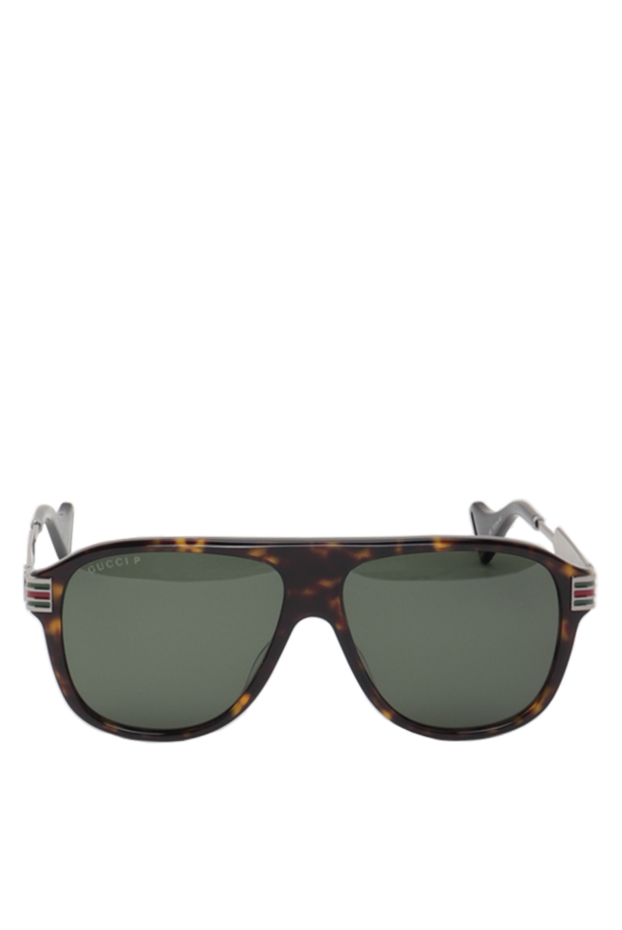 Gucci man brown plastic and metal glasses buy with prices and photos 149296 - photo 1