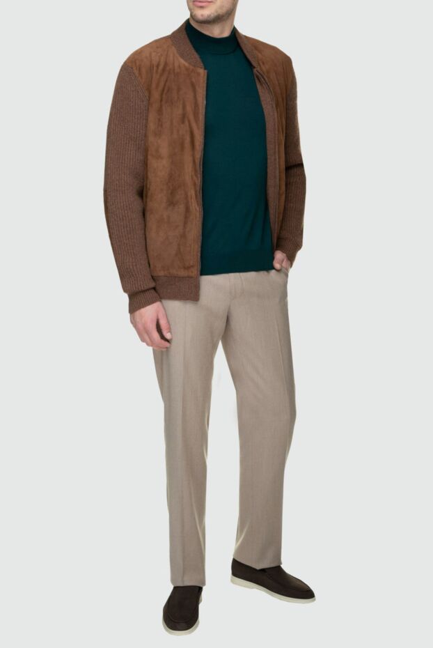 Cesare di Napoli man men's camel cardigan brown buy with prices and photos 149452 - photo 2