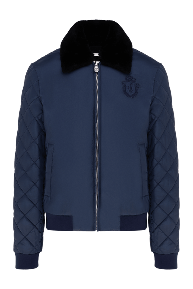 Billionaire мужские куртка из полиэстера и меха синяя мужская купить с ценами и фото 149456 - фото 1
