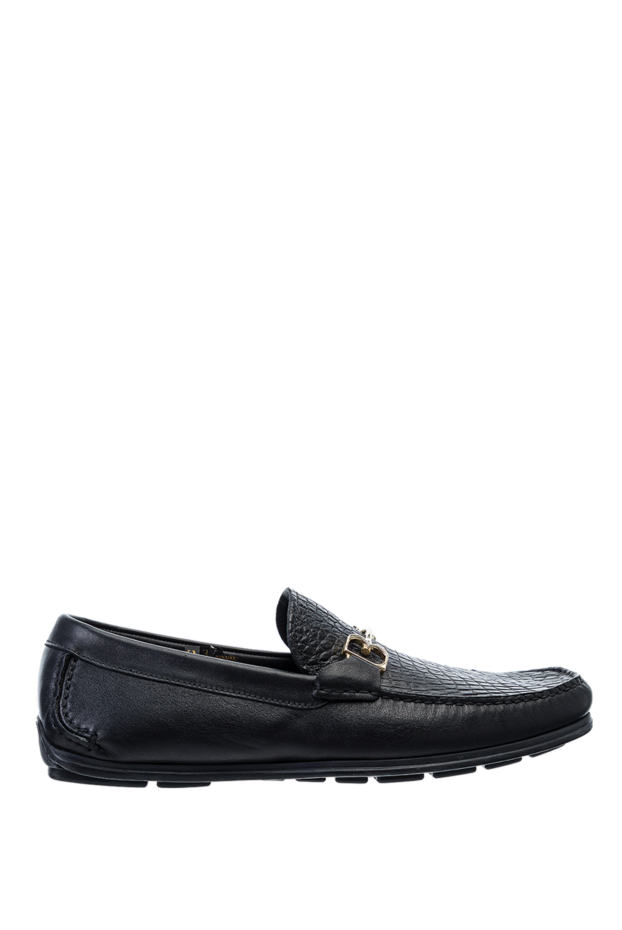 Billionaire man men's black leather moccasins buy with prices and photos 149477 - photo 1