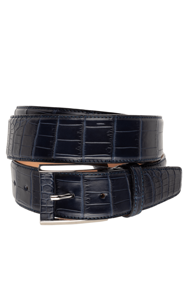 Cesare di Napoli man crocodile leather belt blue for men buy with prices and photos 149510 - photo 1