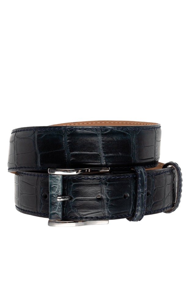 Cesare di Napoli man crocodile leather belt blue for men buy with prices and photos 149532 - photo 1