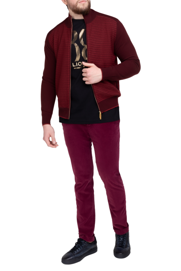 Stefano Ricci red cashmere and silk cardigan for men 149573 - photo 2