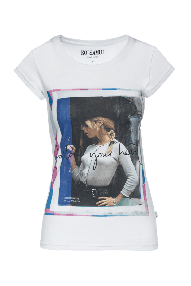 Ko Samui woman white cotton t-shirt for women buy with prices and photos 149612 - photo 1