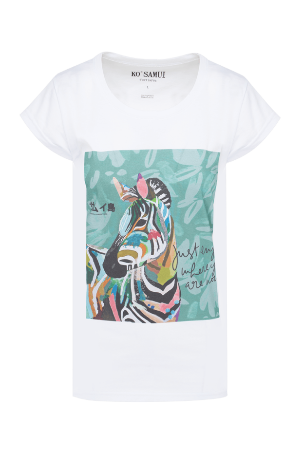 Ko Samui woman white cotton t-shirt for women buy with prices and photos 149621 - photo 1