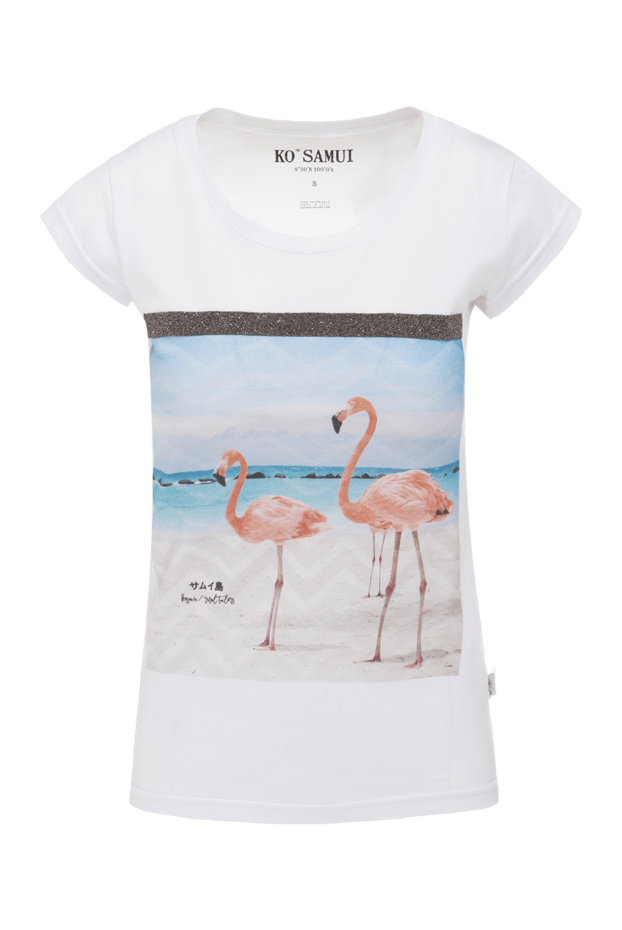 Ko Samui woman white cotton t-shirt for women buy with prices and photos 149622 - photo 1