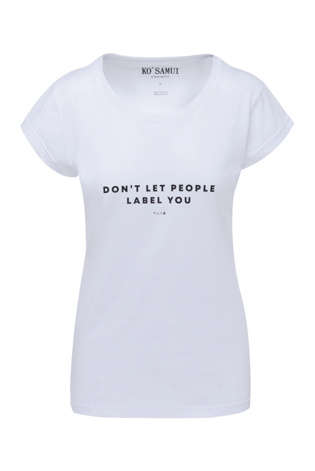 Ko Samui woman white cotton t-shirt for women buy with prices and photos 149635 - photo 1