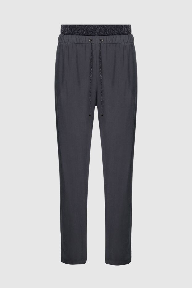 D.Exterior woman gray viscose and polyamide trousers for women buy with prices and photos 149793 - photo 1