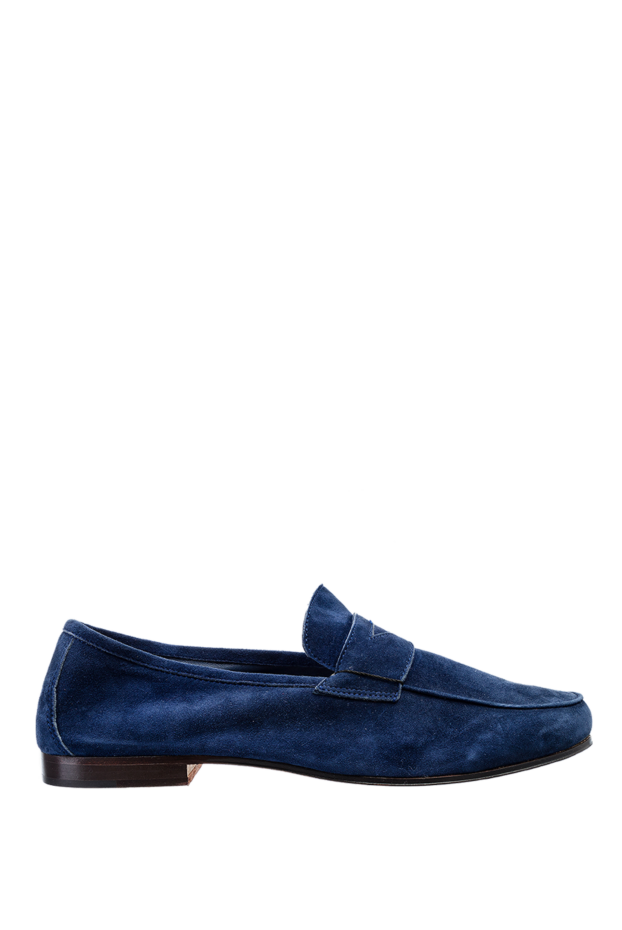 Andrea Ventura man blue suede loafers for men buy with prices and photos 149842 - photo 1