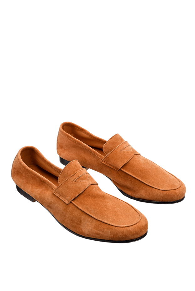 Andrea Ventura orange suede penny loafers for men 149847 - photo 3