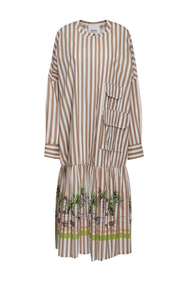 Erika Cavallini woman beige cotton dress for women buy with prices and photos 149892 - photo 1