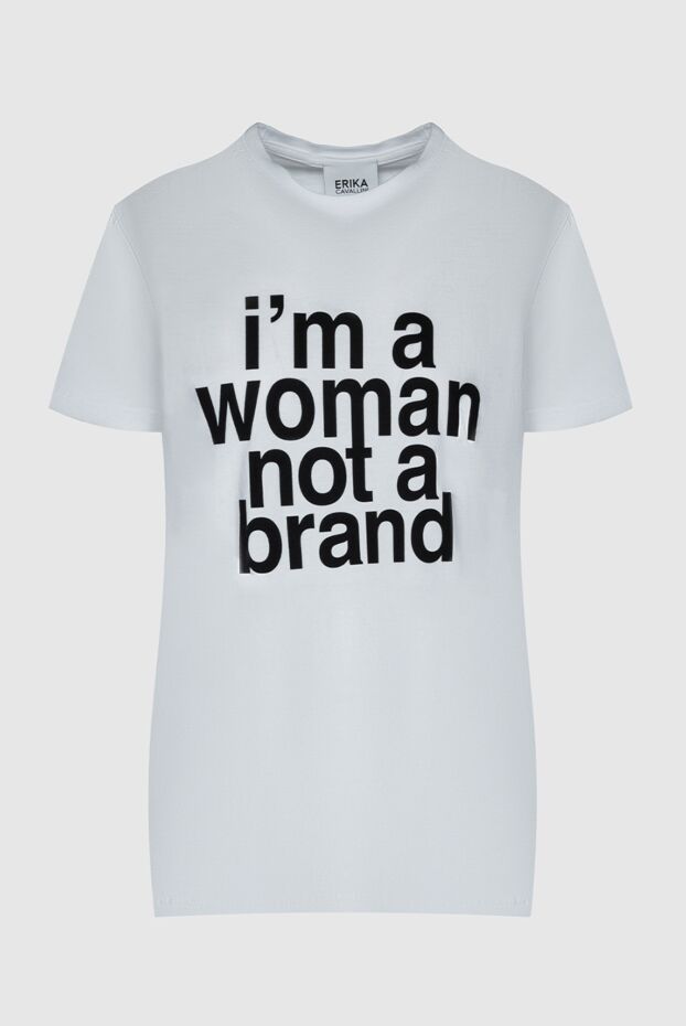 Erika Cavallini woman white cotton t-shirt for women buy with prices and photos 149896 - photo 1