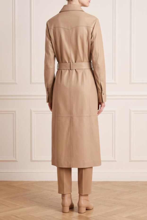 Fleur de Paris beige women's trench coat made of genuine leather 149900 - photo 2