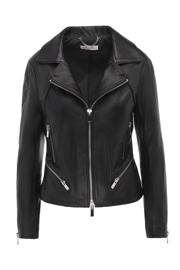 Fleur de Paris woman women's black genuine leather jacket buy with prices and photos 149902 - photo 1