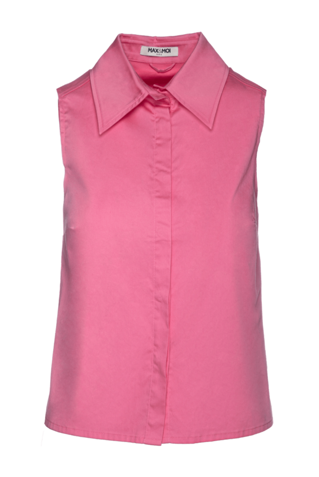Max&Moi women's cotton sleeveless shirt top in rich pink (markdown) 195616 - photo 1