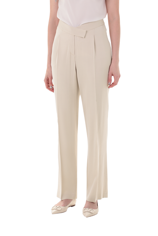 Max&Moi women's classic high-waisted pants white 149941 - photo 3