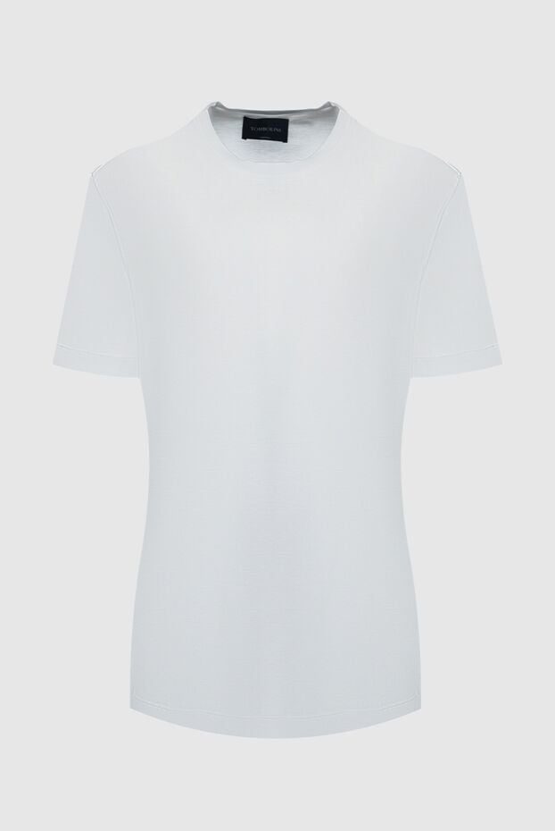 Tombolini white cotton t-shirt with a fine texture and classic cut 149975 - photo 1