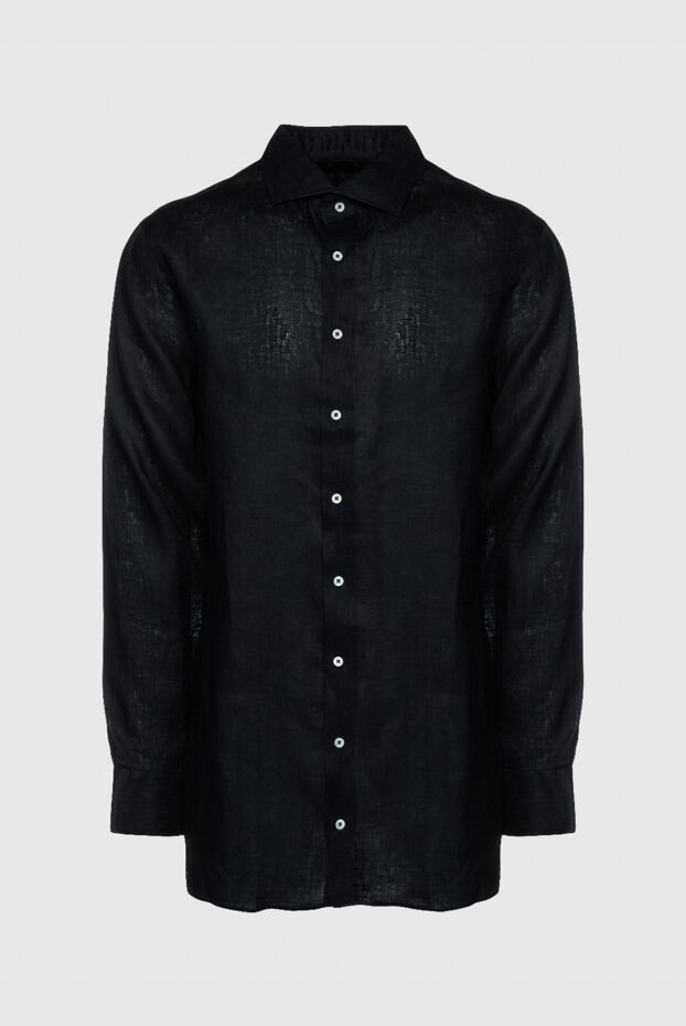 Tombolini man men's black linen shirt buy with prices and photos 149980 - photo 1