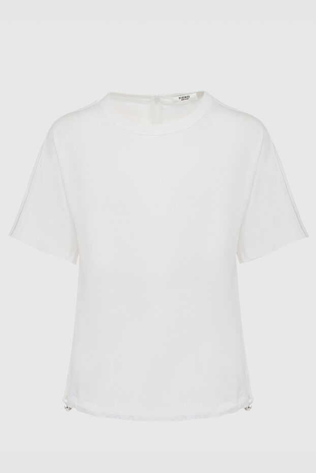 Peserico женские футболка из хлопка белая женская купить с ценами и фото 150033 - фото 1