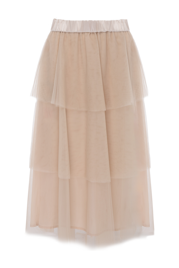 Peserico женские юбка из шелка бежевая женская купить с ценами и фото 150048 - фото 1