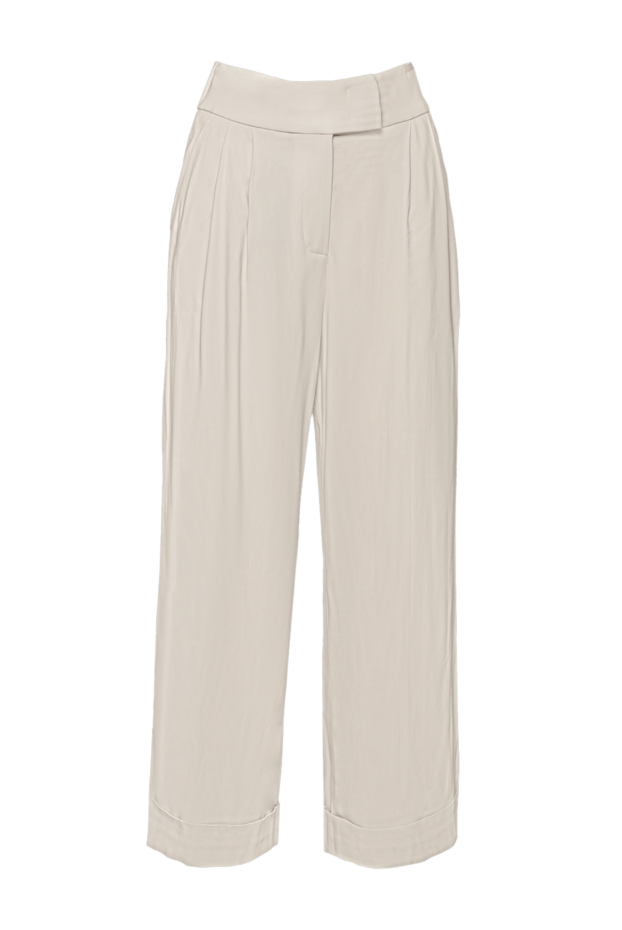 Peserico women's wide-leg trousers beige 150050 - photo 1