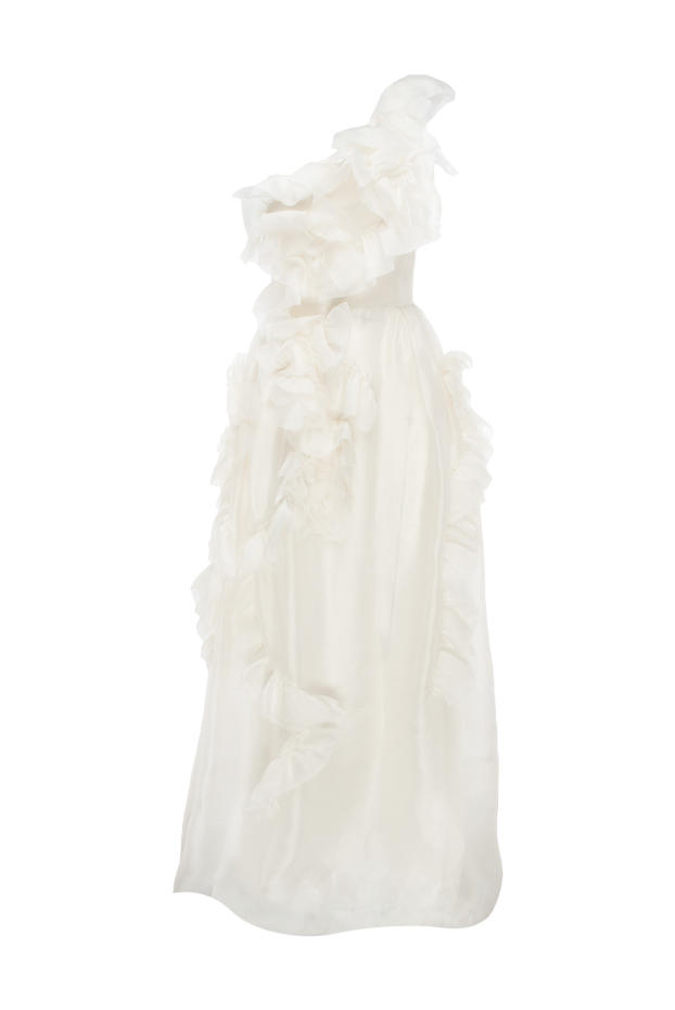 Ermanno Scervino woman white silk dress for women buy with prices and photos 150117 - photo 1