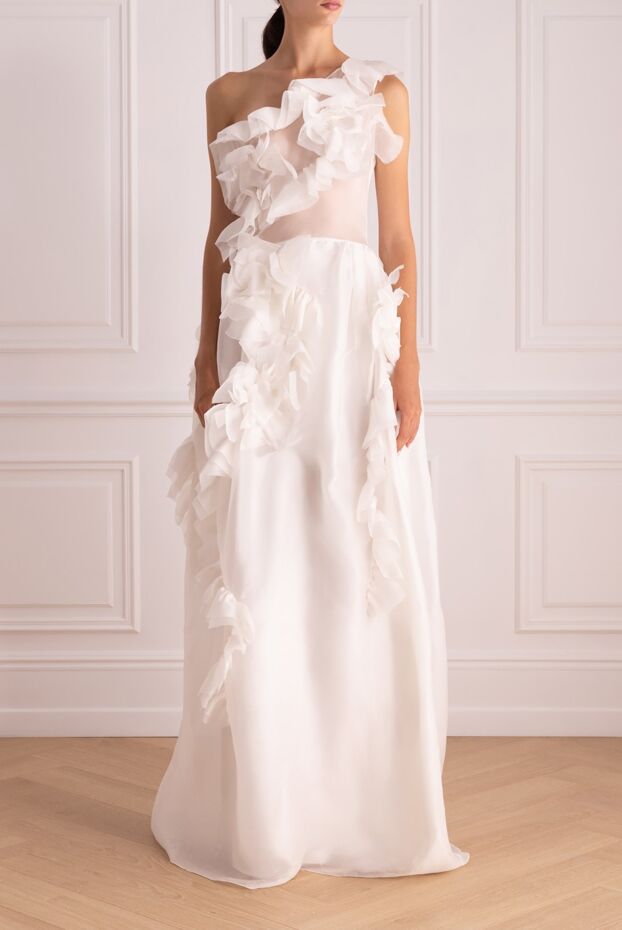 Ermanno Scervino жіночі сукня з шовку біла жіноча купити фото з цінами 150117 - фото 2