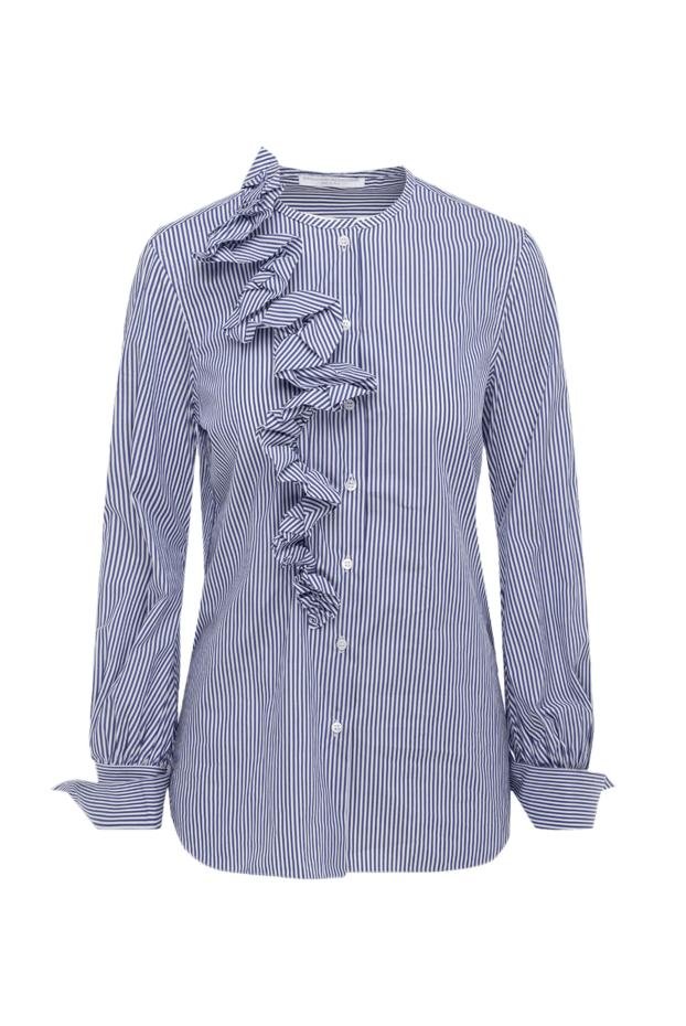 Ermanno Scervino woman blue cotton blouse for women buy with prices and photos 150125 - photo 1