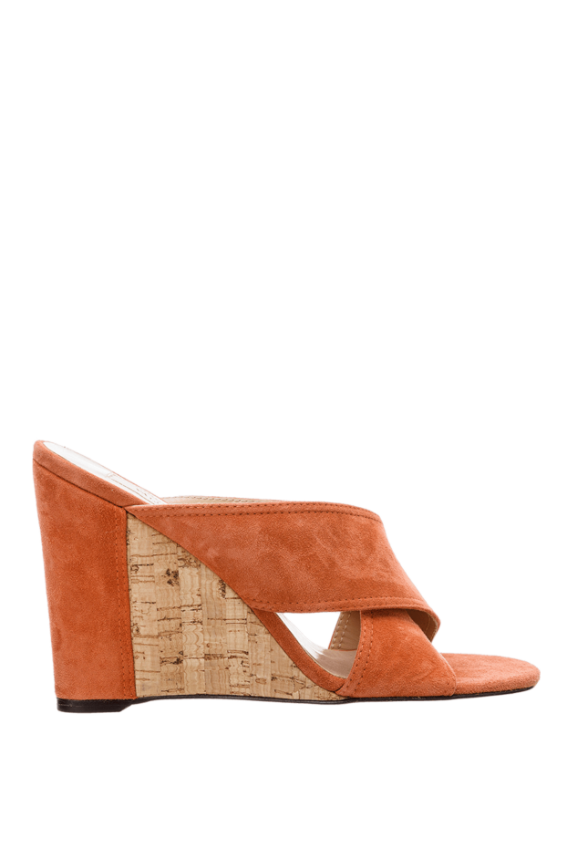 Valentino woman orange suede mules for women buy with prices and photos 150165 - photo 1