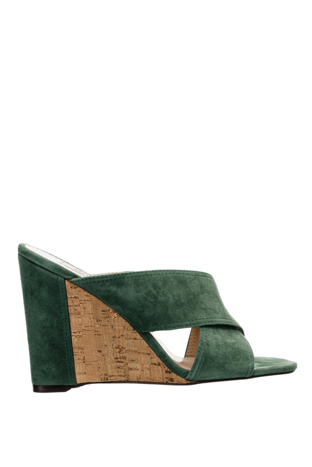 Valentino woman green suede mules for women buy with prices and photos 150166 - photo 1