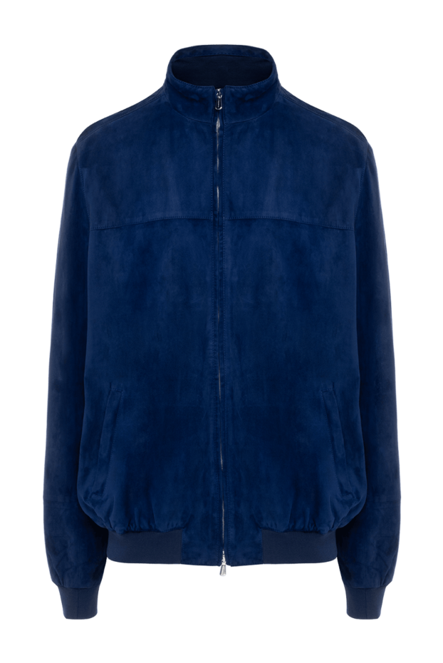 Enrico Mandelli man blue suede jacket for men buy with prices and photos 150200 - photo 1