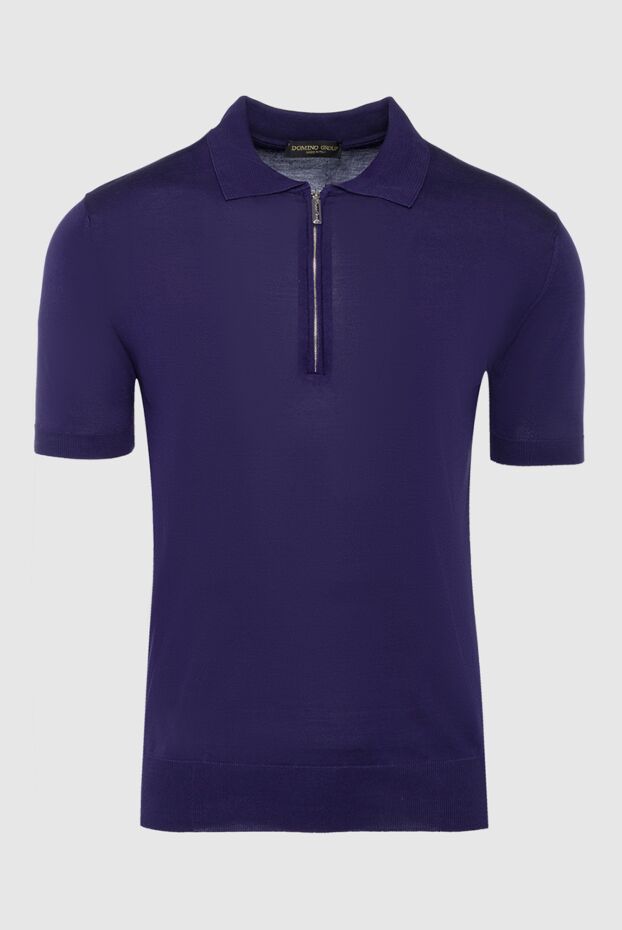 Cesare di Napoli man silk polo blue for men buy with prices and photos 150217 - photo 1