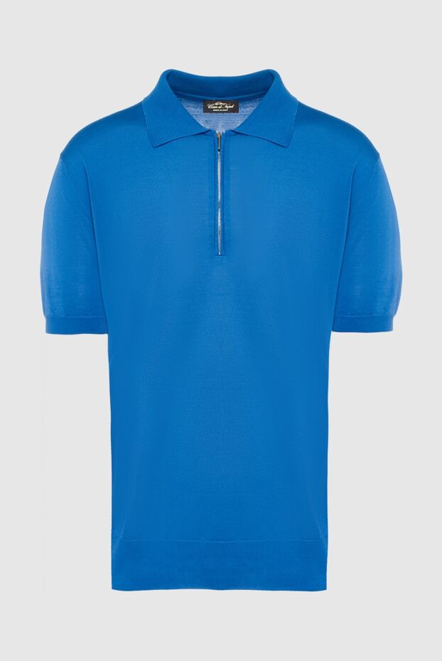 Cesare di Napoli man silk polo blue for men buy with prices and photos 150224 - photo 1