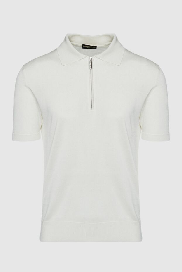 Cesare di Napoli man white silk polo for men buy with prices and photos 150225 - photo 1