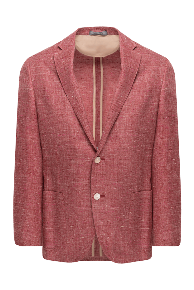 Corneliani stylish men's wool, linen, silk, red melange jacket 150477 - photo 1